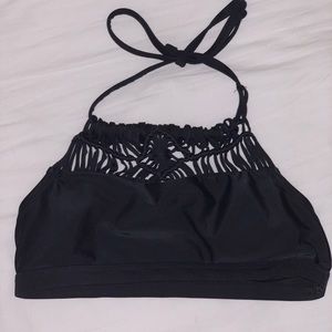 Black swim suit top